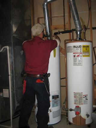 The Colony water heater repair of a Ruud 40 gallon